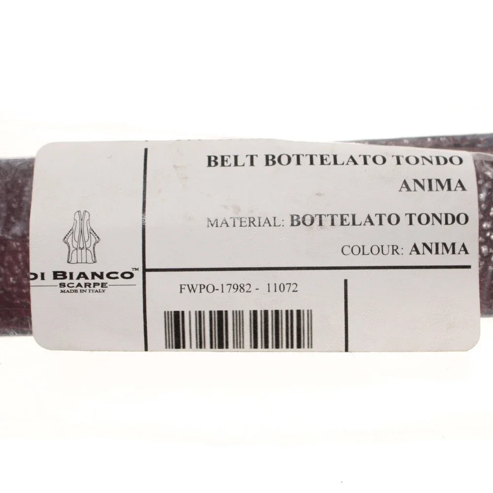 Di Bianco NWT Cut to Size Dress Belt In Dark Red Pebbled Leather One Size